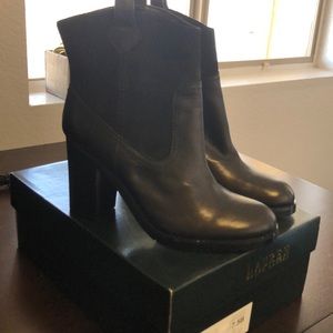 Ralph Lauren Devyn Blk Burnished calf/suede